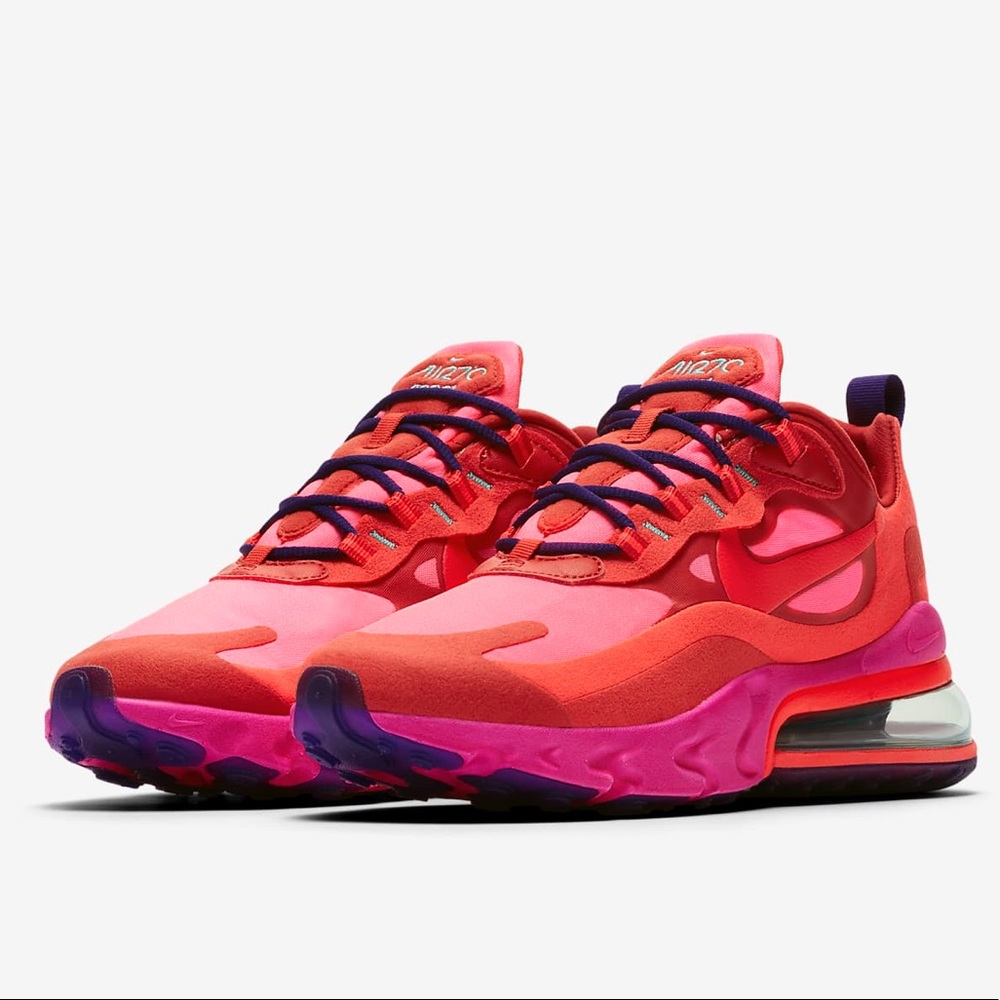 Nike Airmax 270 React - Neon Pink + Red